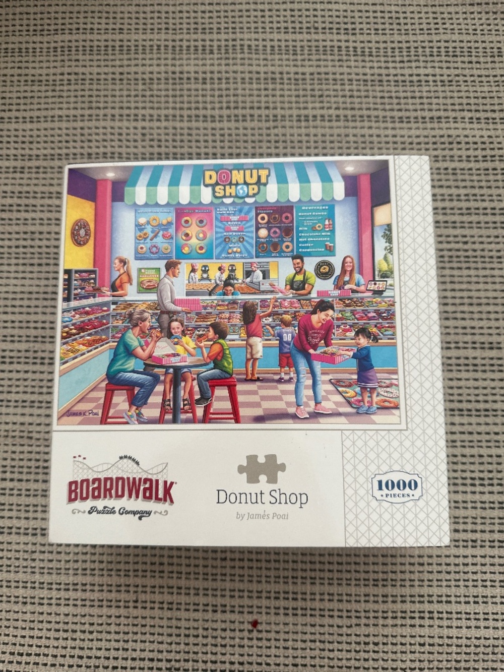 Boardwalk Puzzle Company Donut Shop 1000 Piece Jigsaw Puzzle James Poai